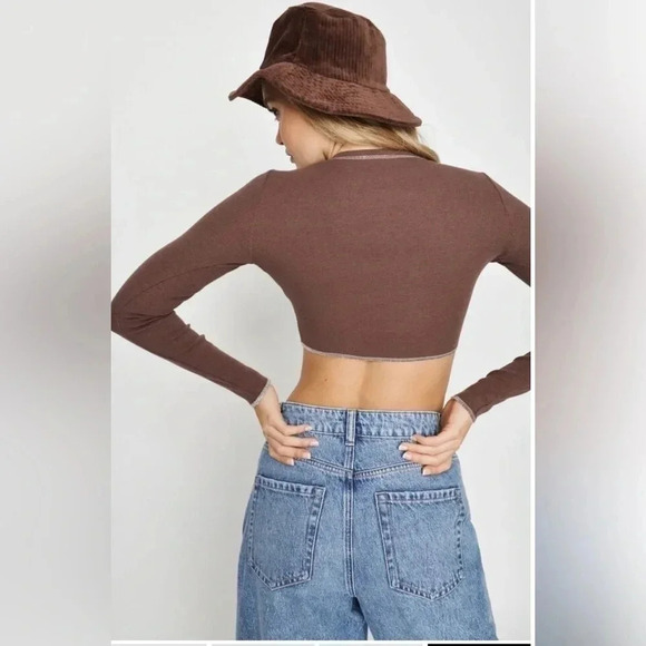 Garage Kylie Exposed Seams Long Sleeve - Size XS - Picture 2 of 4